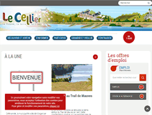 Tablet Screenshot of lecellier.fr